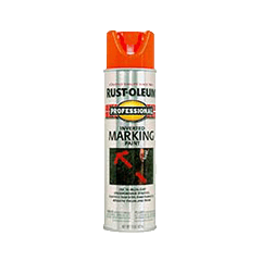 Inverted Marking Paint Spray (6 Case) 2554838 Rust-Oleum Fluorescent Orange