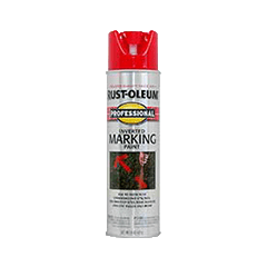 Inverted Marking Paint Spray (6 Case) 2564838 Rust-Oleum Safety Red