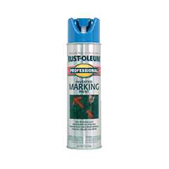 Inverted Marking Paint Spray (6 Case) 2524838 Rust-Oleum Caution Blue