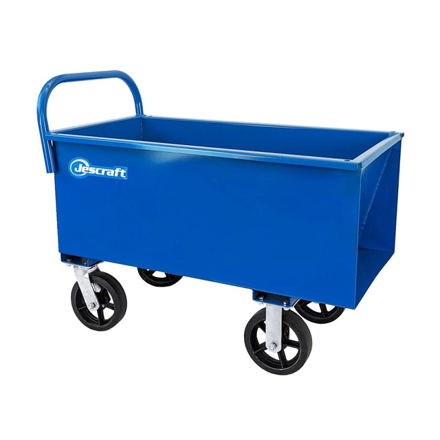 Jescraft Heavy Duty Concrete Carts JCC-60MR-2R2S Jescraft 6.5 cu. ft. 8" Mold-On-Rubber Casters: 2 Rigid, 2 Swivel
