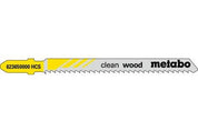 Jigsaw Blades "Clean Wood" - 5 per Pack - Metabo