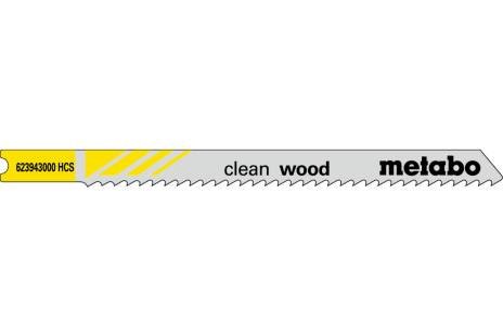 Jigsaw Blades "Clean Wood" - 5 per Pack - Metabo