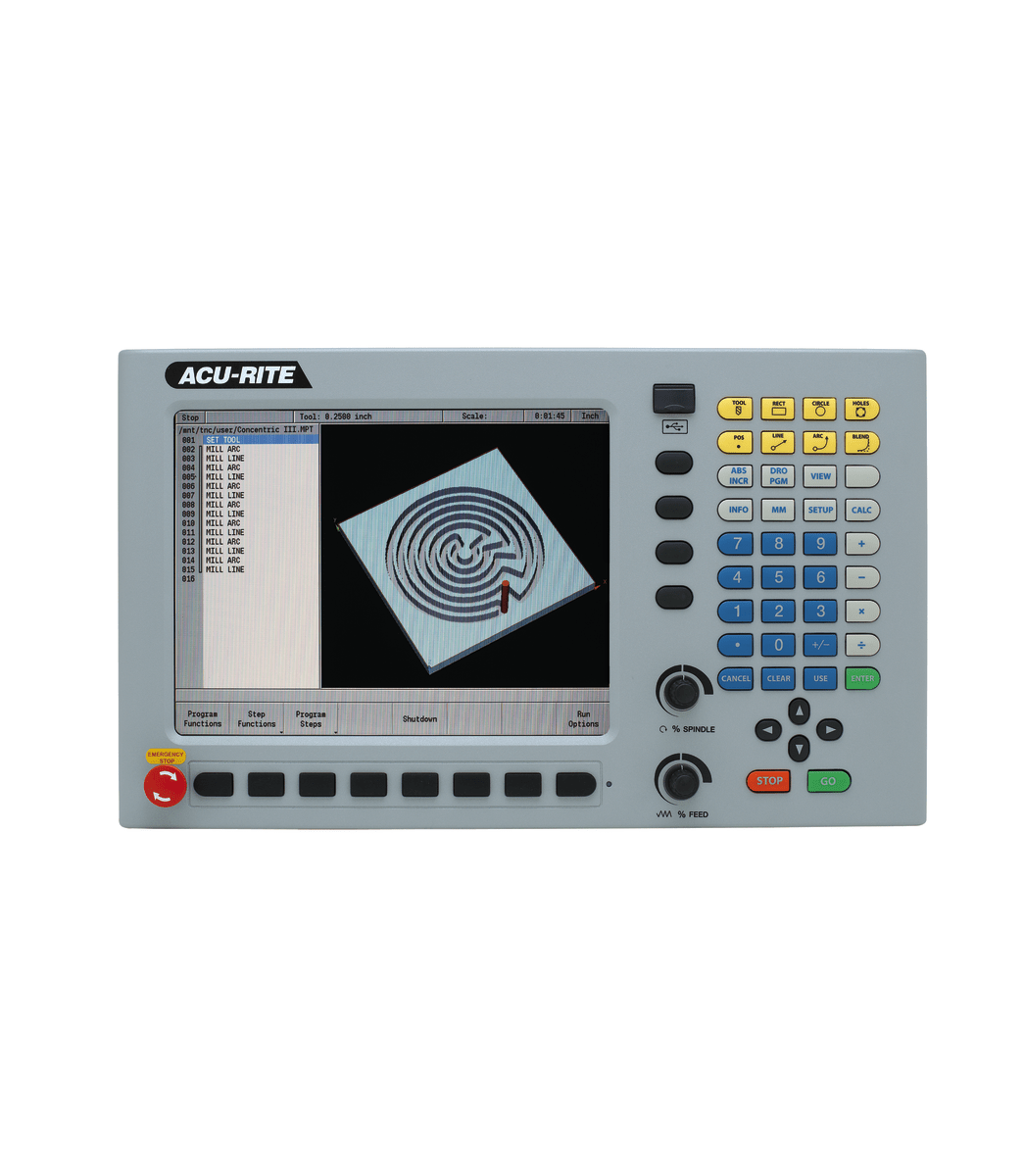 JTM-1050EVS2/230 Mill With 3-Axis Acu-Rite MilPwr G2 CNC Controller - Jet
