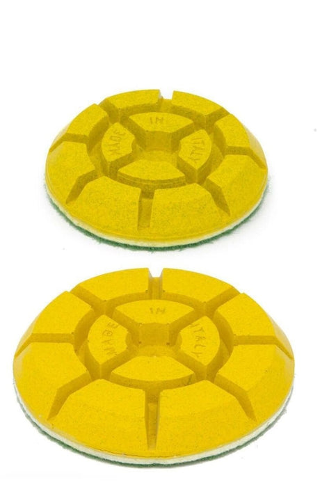 Jumpy Yellow Marble Polishing Disc JYO1000060 Hypergrinder 3" - 12 mm thick 60 Grit