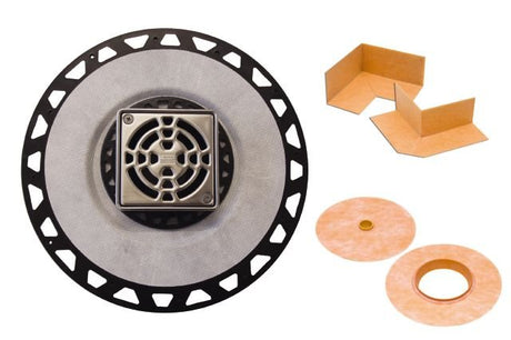 KERDI-DRAIN: Point Drain Kit KD2/ABS/E Schluter ABS Plastic