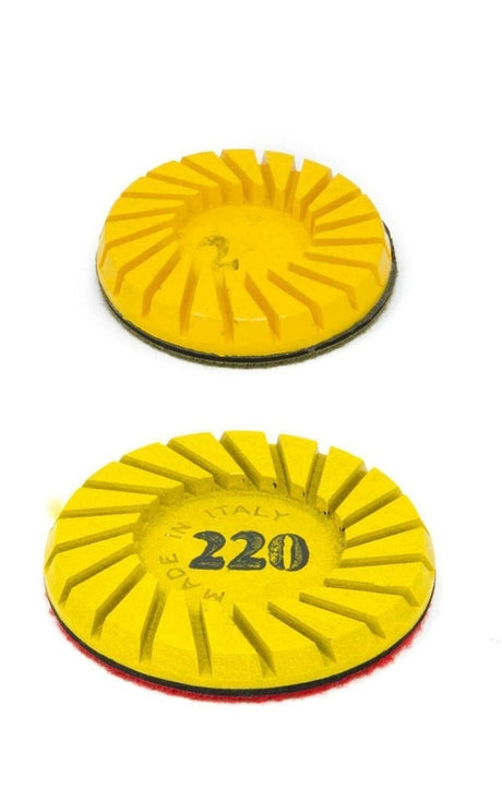Leon Yellow Diamond Discs for Marble LY0760060 Hypergrinder 60 Grit 3" - 10mm