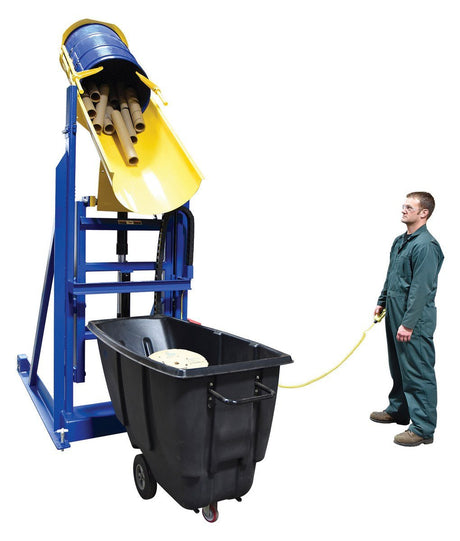 Lift-and-Dump Hydraulic Drum Dumpers Vestil