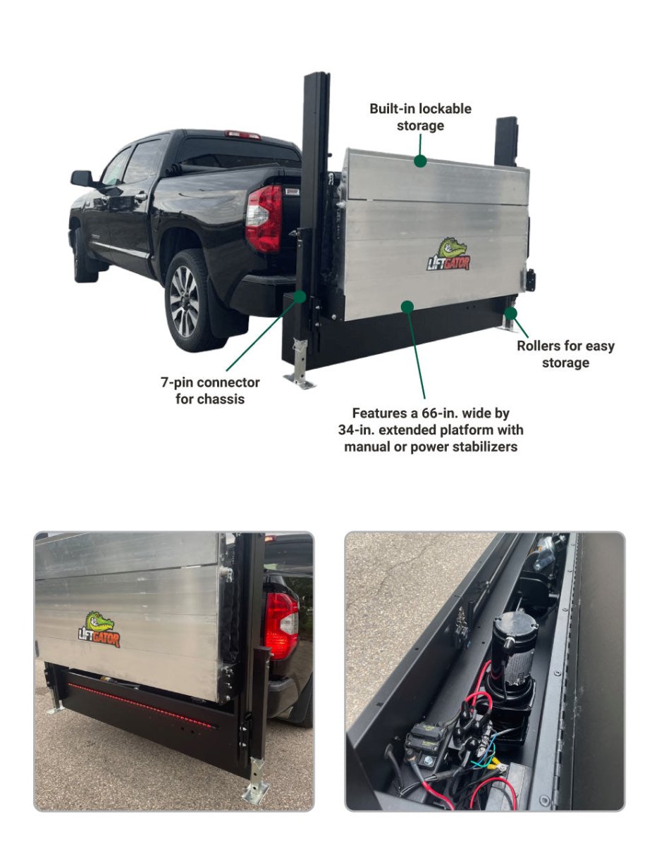 LiftGator Gen II Truck Lift Gate Remote Control Lift Gate Diamond