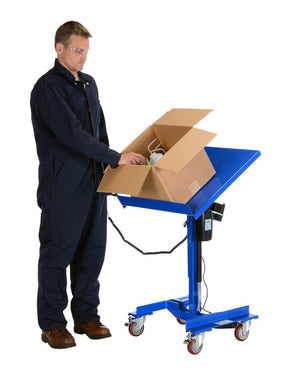 Linear Actuated Mobile Tilting Work Table Vestil