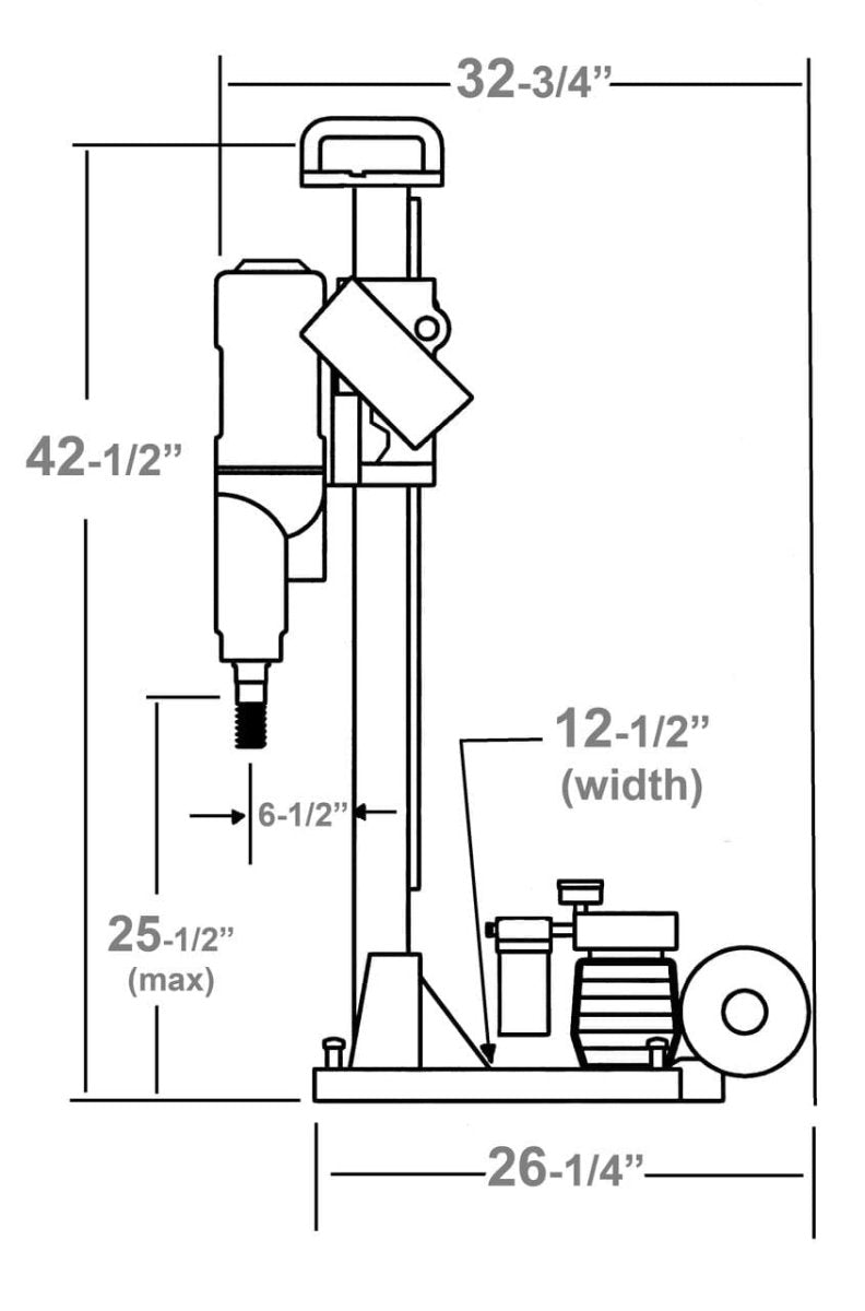 M-5 Heavy Duty Quick Disconnect Core Rig With Weka Motor Diamond Products