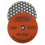 Matrix Dry Honeycomb Matte Finish Diamond Polishing Pads 50413 Weha 1,500 Grit
