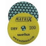 Matrix Dry Honeycomb Matte Finish Diamond Polishing Pads 50410 Weha 200 Grit