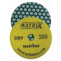 Matrix Dry Honeycomb Matte Finish Diamond Polishing Pads 50410 Weha 200 Grit