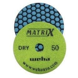Matrix Dry Honeycomb Matte Finish Diamond Polishing Pads 50408 Weha 50 Grit