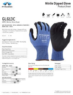 Micro-Foam Nitrile Gloves (GL613C Series) - Pyramex