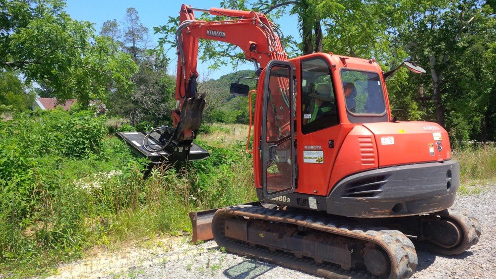Mini Excavator Brush Cutter – Heavy Duty | Land Clearing Attachment ...