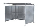 Multi-Duty Storage Buildings MDS-96-BK-HDG Vestil Galvanized Bicycle storage shelter
