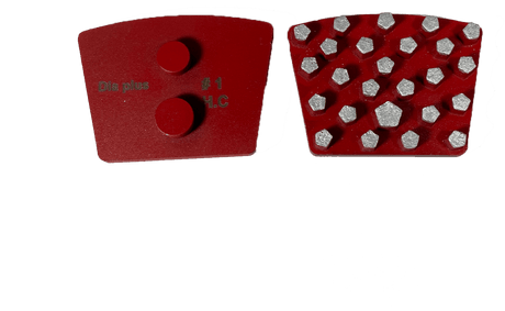 Multi Layered Brazed Trapezoid Grinding Segment VBT-HSPM-1 Dia Plus Hex Shape - Step 1 (Prepmaster)