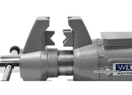 Multi-Purpose Bench Vise, 6-1/2" Jaw Width", 360° Rotating Head & Base Wilton