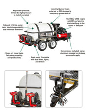 NorthStar Hot Pressure Washer | Trailer Mounted | 4000 PSI | 7.0 Gpm | E740 - NorthStar