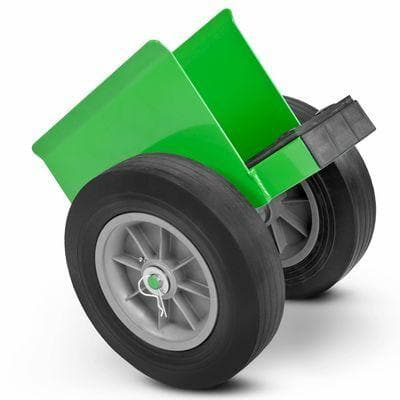 Steel dolly w/ 10" Duraflex Cushion Rubber Caster 1000 lb Weight Capacity w/o Handles Nu-Wave Scaffolding Systems