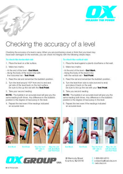 Ox Pro Series Level - Non Magnetic Ox Tools