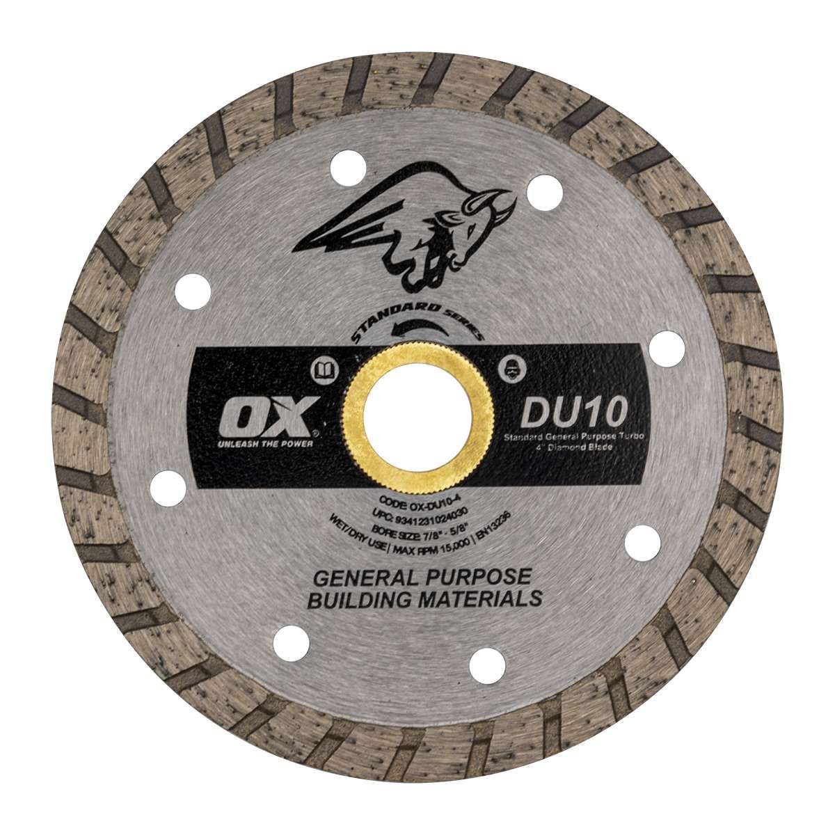 Ox Trade Standard General Purpose Turbo Diamond Blade - Ox Tools
