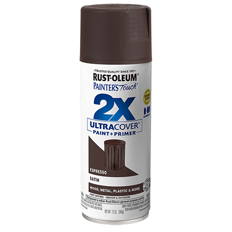 Painter's Touch 2X Ultra Cover Satin Spray Paint - 12oz (6 Count) 334066 Rust-Oleum Espresso