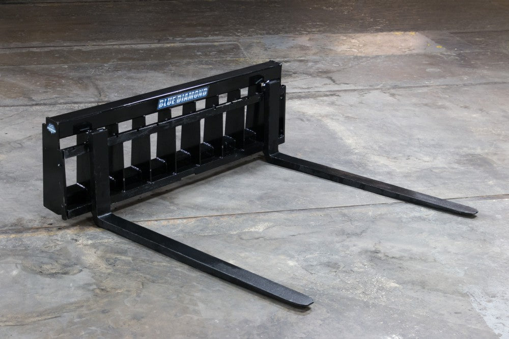 Pallet Forks – 6,000 Lbs. Capacity Wide Frame Hd - Blue Diamond Attachments