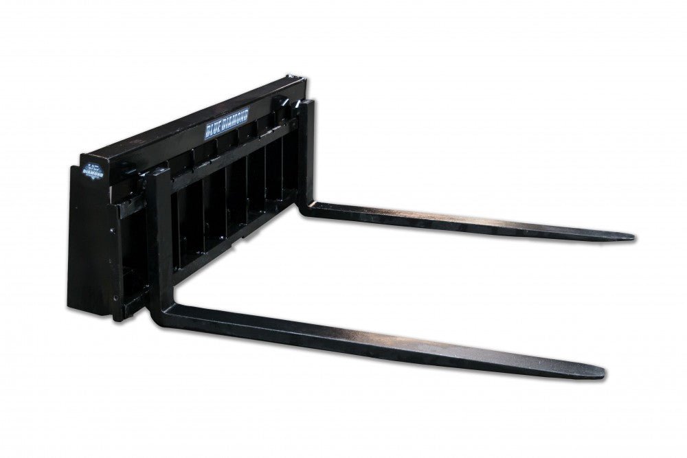 Pallet Forks – 6,000 Lbs. Capacity Wide Frame Hd - Blue Diamond Attachments