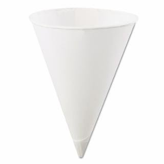 Paper Rolled Rim Funnel Cup, 10 oz, White - 1000 per Order - Konie Cups