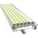 Photoluminescent Two-Part Ribbed Bar Abrasive Nosing Babcock-Davis