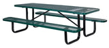 Picnic Tables - Steel Mesh PT-MX-3072-GN Vestil Rectangle Picnic Table - 72' Length Green