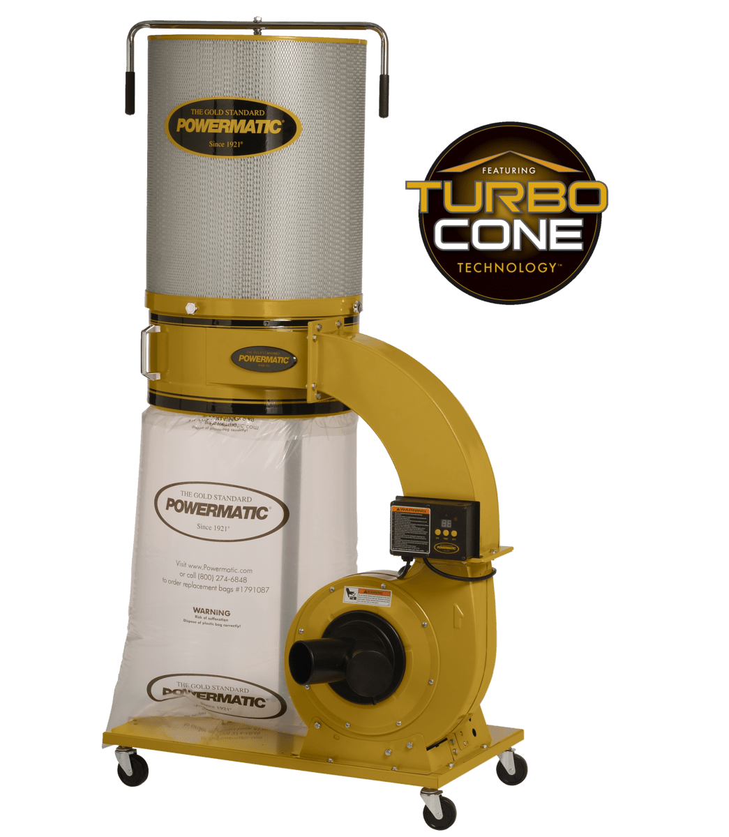 PM1300TX-CK Dust Collector, 1.75HP 1PH 115/230V, 2-Micron Canister Kit - Powermatic