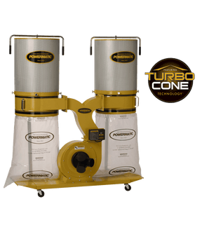 PM1900TX-CK1 Dust Collector, 3HP 1PH 230V, 2-Micron Canister Kit Powermatic