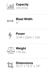 Portable Shot Blaster BP-9-220 Blastpro