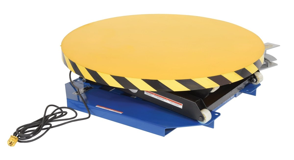 Lifted Table Rotation Powered Lift Table With Manual Rotation | Industrial Rotating Table ...