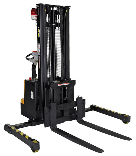 Powered Stacker with Power Drive, Power Lift, & Power Fork Reach Vestil