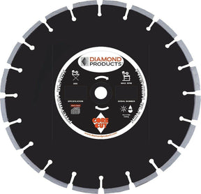 Premium Black Masonry 11904 Diamond Products 10" x .110 x 1" DM80-Hard Materials, hard brick-fast cutting Non Silent