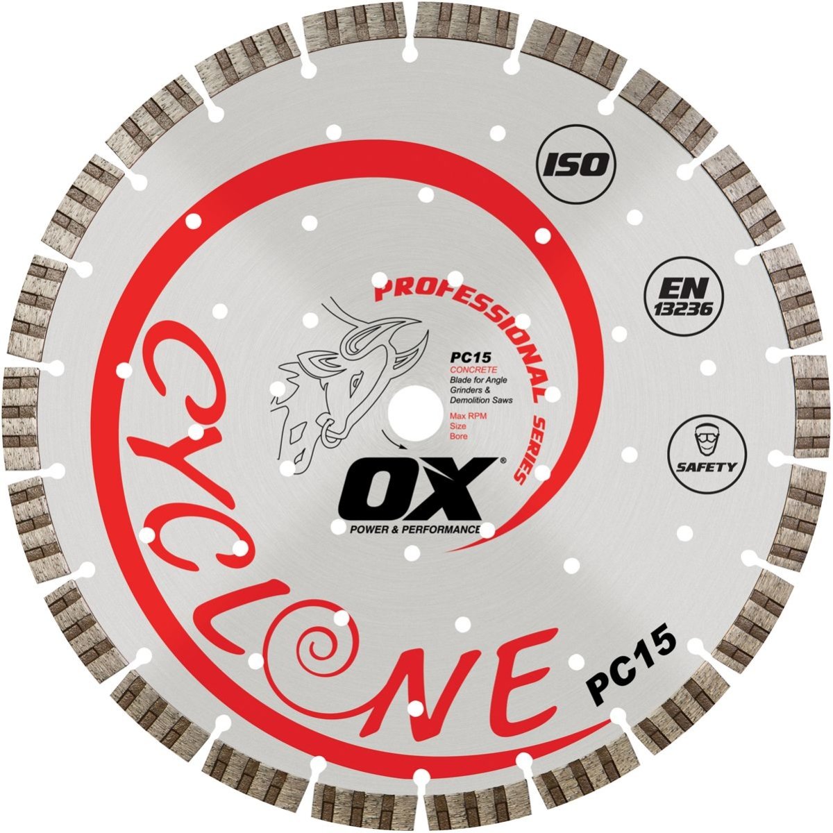 Pro Pc15 Supercut Segmented Diamond Blade | Concrete/General Purpose Ox Tools
