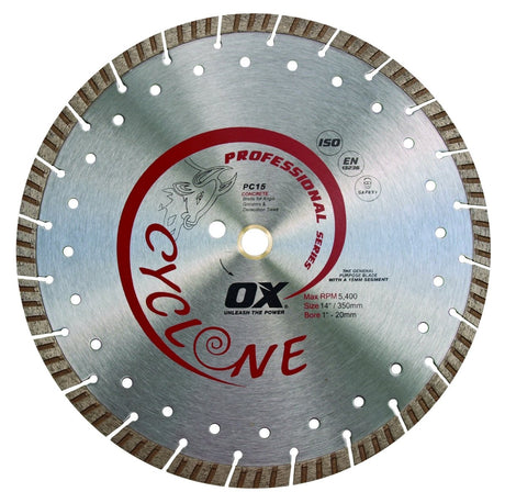 Pro Pc15 Supercut Segmented Diamond Blade | Concrete/General Purpose Ox Tools