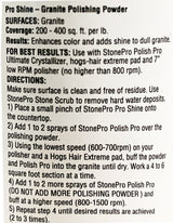 Pro Shine Granite Polishing Powder Stone Pro