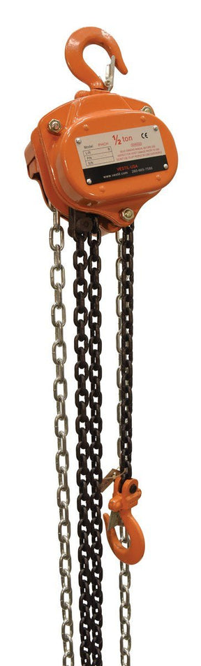 Professional Hand Chain Hoists PHCH-1-10 Vestil 1000lb 10ft