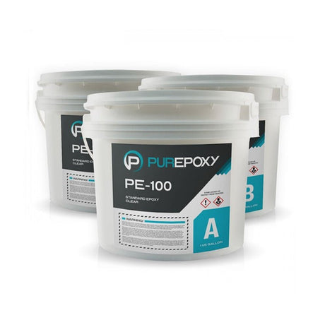 PurEpoxy PE-100 Standard Epoxy Clear (3 Gallon Kit) PurEpoxy