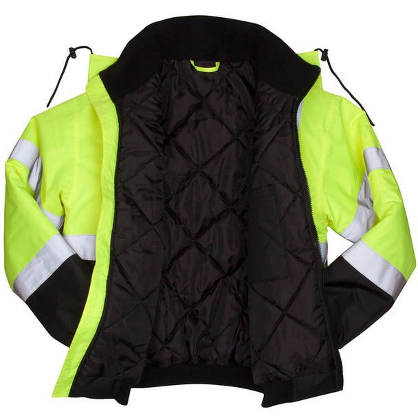 Pyramex Class 3 Hi-Vis Lime Jacket - RJ3210 Series Type R Pyramex