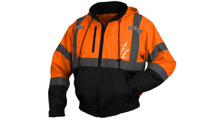 Pyramex RJ31: Type R - Class 3 Hi-Vis Orange & Lime Jacket Pyramex
