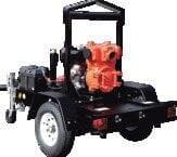 QP4TKT28 Diesel Pump on Trailer Multiquip