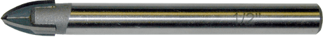 Quad-Carbide Tipped Glass Drill Bits Tru-Cut
