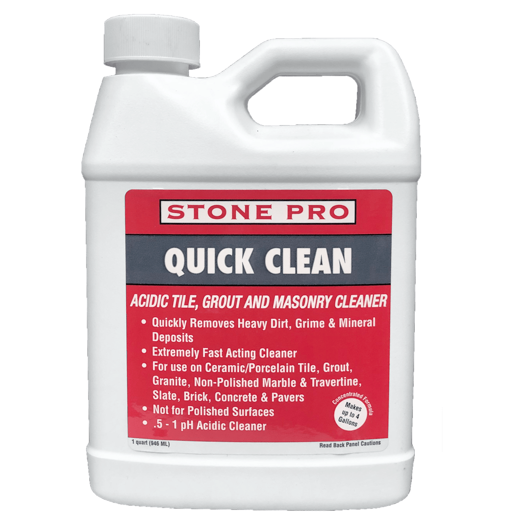 Quick Clean Acidic Tile & Grout Cleaner - Stone Pro