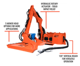 Raptor Skid Steer Boom Arm Mower Attachment Eterra